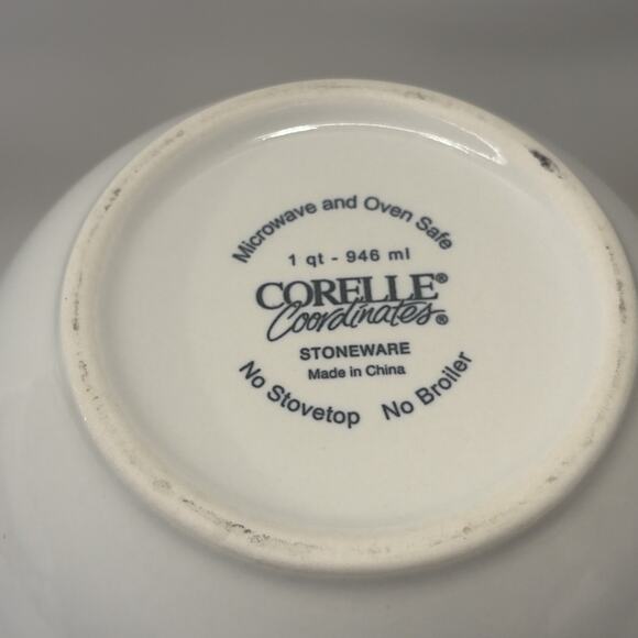 Corelle Coordinates Casa Flora Flowers 3 pc 1 2 3 Quart Qt Mixing Bowl Set - Picture 2 of 11